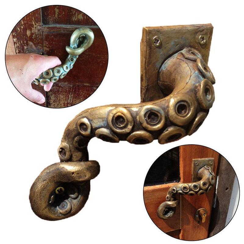Furniture Hardware Factory - Vintage Octopus Door Knob Outdoor Hook