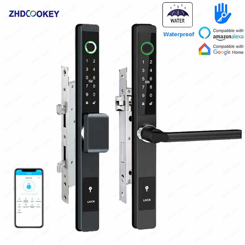 Furniture Sliding Door Hardware - ZHDCOOKEY Biometric Digital Door Lock Waterproof