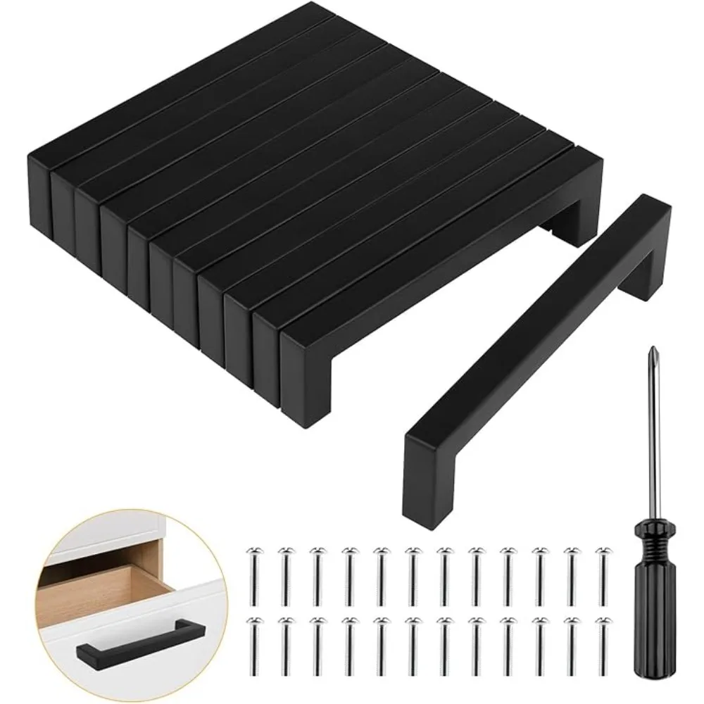 Furniture Hardware Factory - 6/18pcs Stainless Steel Square Furniture Hardware