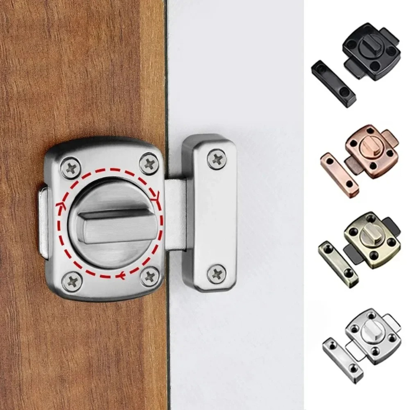 Furniture Sliding Door Hardware - Anti-theft Cast Metal Door Latch|Right Angle