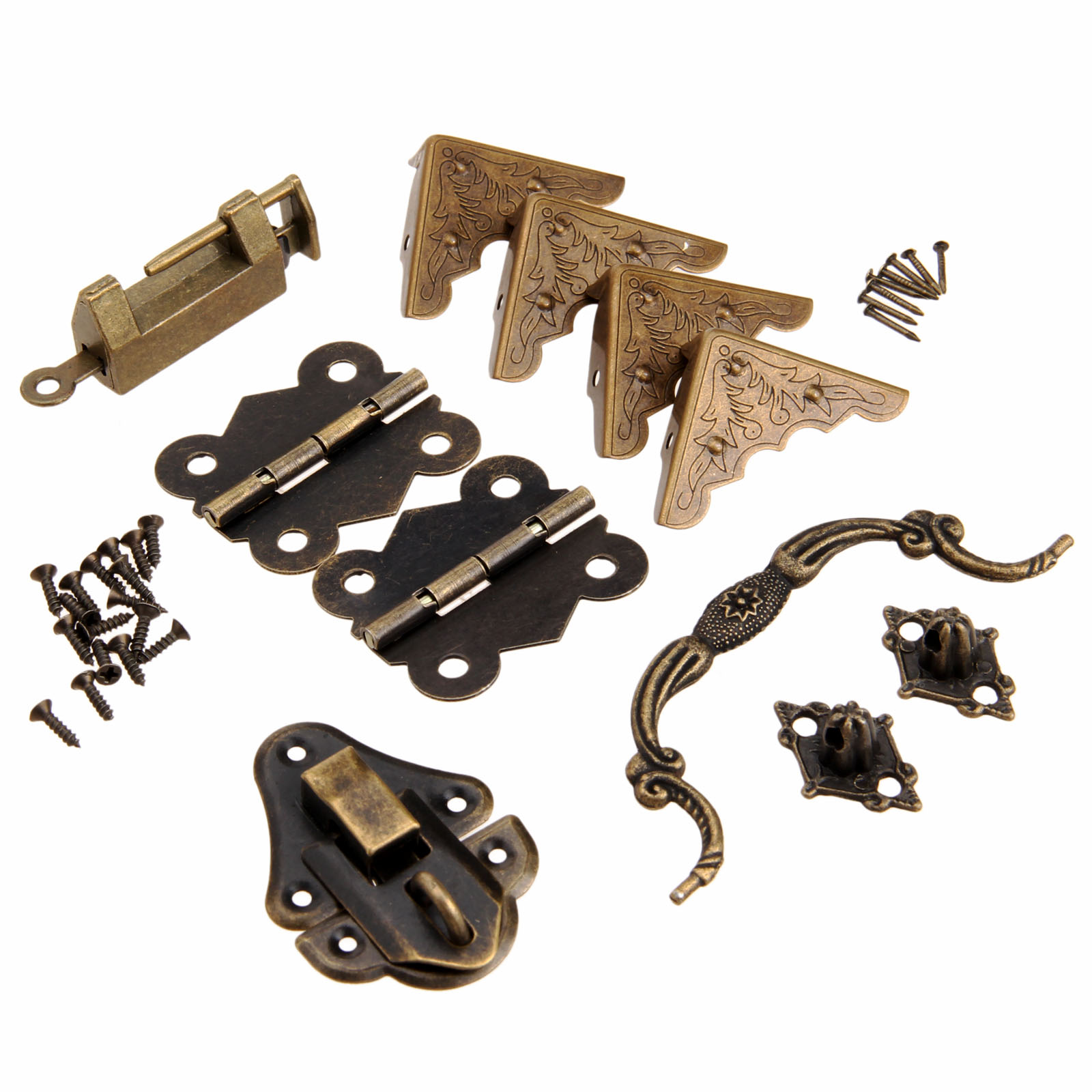 Furniture Hardware And Fittings - 9Pcs/set Furniture Fittings Chinese Brass Hardware