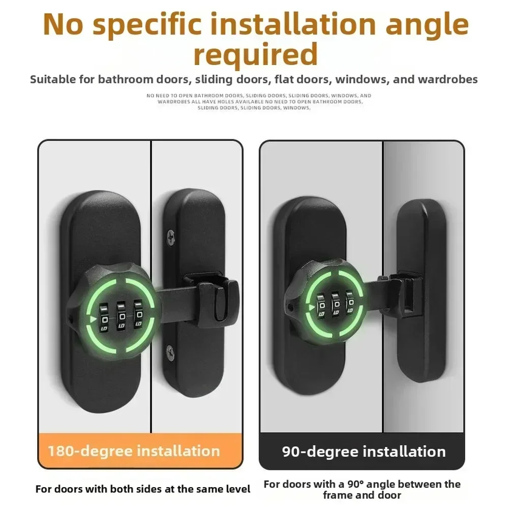 Password Door Latch 90/180 Deg - Furniture Sliding Door Hardware review and price