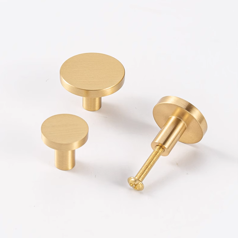 Round Brass Kitchen Cabinet Dr - Drawer Pull Gold review and price