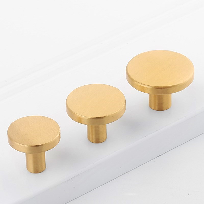 Round Brass Kitchen Cabinet Dr - Drawer Pull Gold review and price