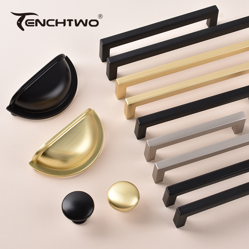 Nordic Style Black/Gold Kitche - Drawer Pull Gold review and price