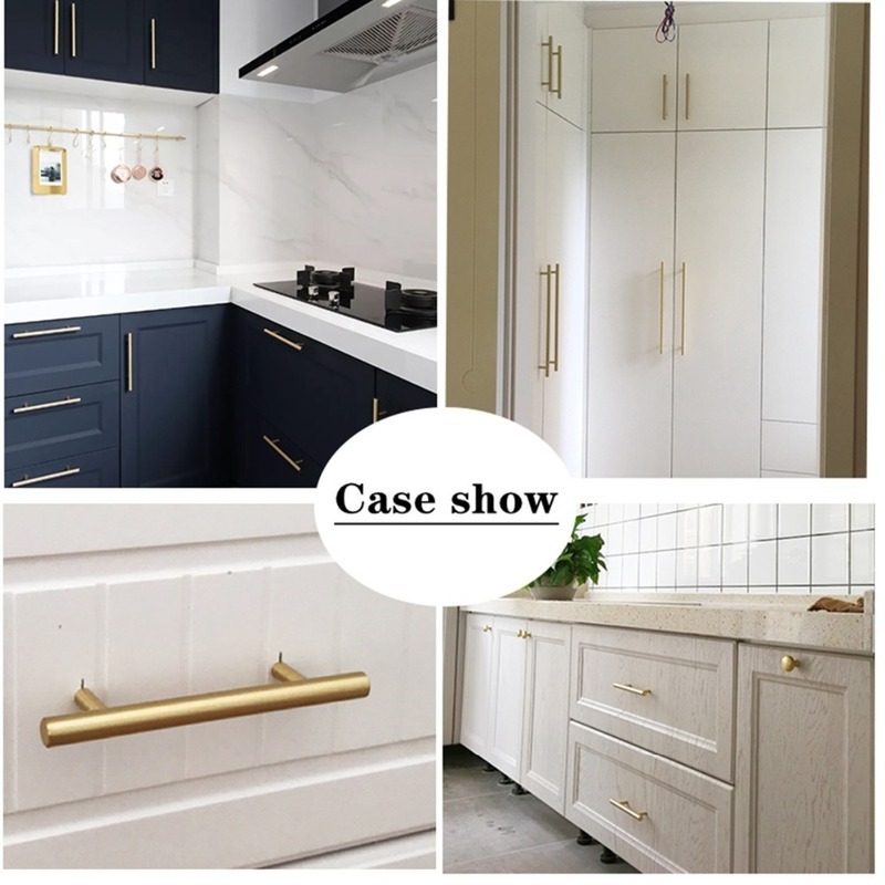 Modern Gold Brushed Straight C - Furniture Hardware Factory review and price