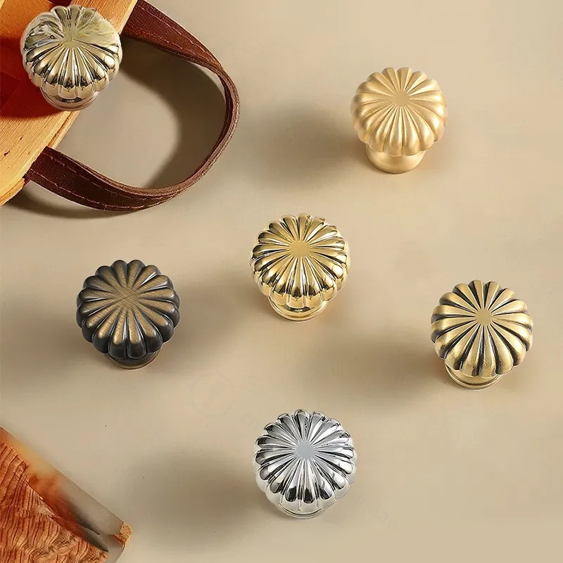 French Simple Brass Ball Knob  - Drawer Pull Gold review and price