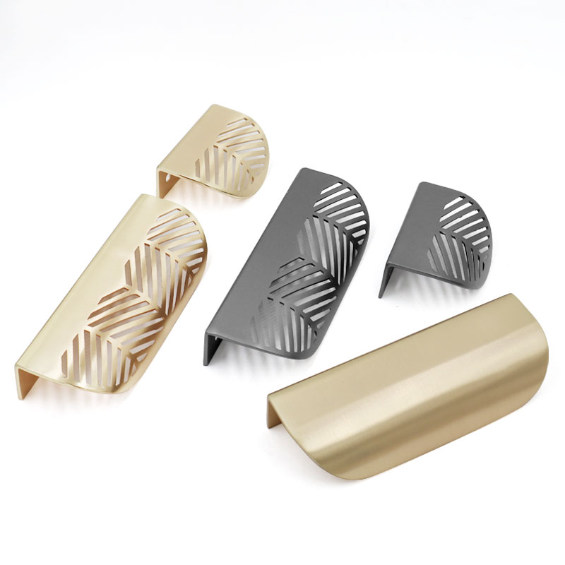 Leaf shaped Handle Gold Brushe - Drawer Pull Gold review and price