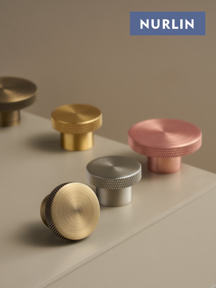Nurlin Knurled Solid Brass Cab - Drawer Pull Gold review and price