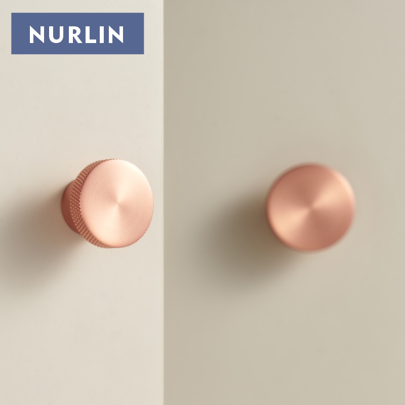 Nurlin Knurled Solid Brass Cab - Drawer Pull Gold review and price