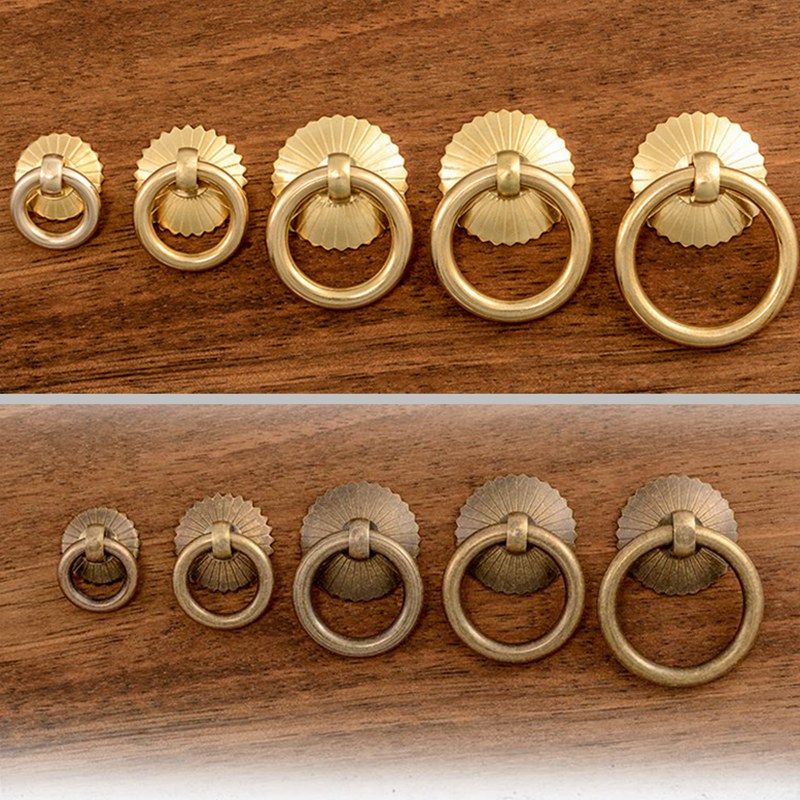 Vintage Brass Cabinet Ring Kno - Drawer Pull Gold review and price