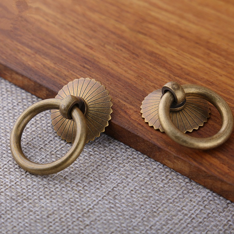 Vintage Brass Cabinet Ring Kno - Drawer Pull Gold review and price