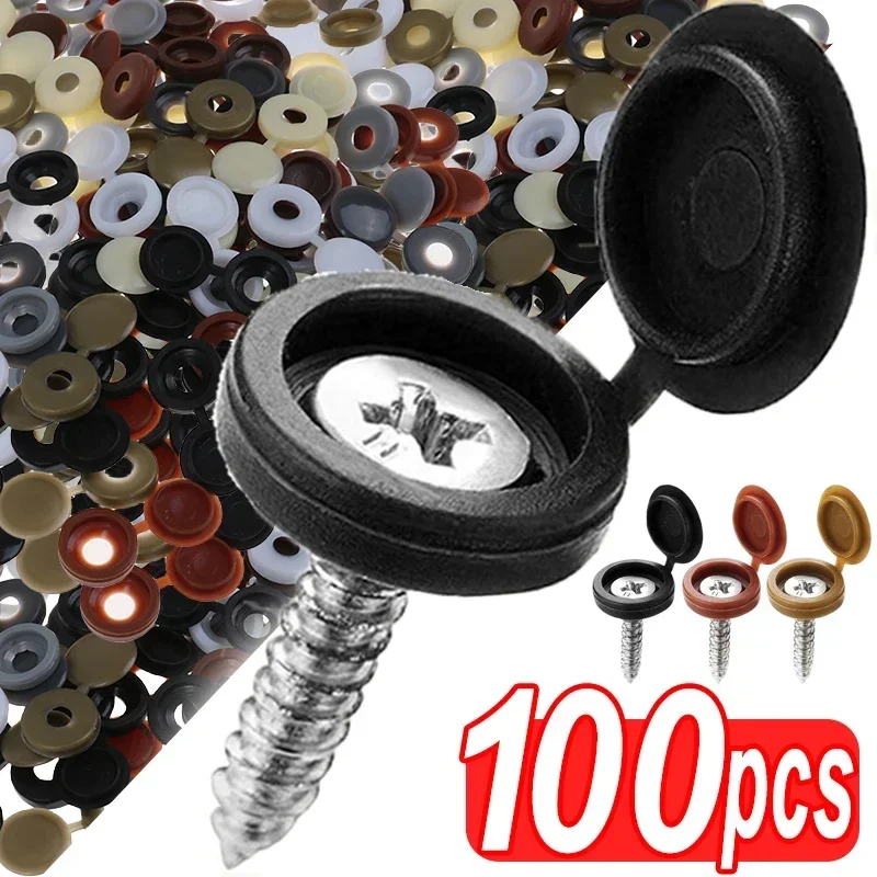 Hinged Plastic Screw Cap Cover - Furniture Hardware Nut review and price