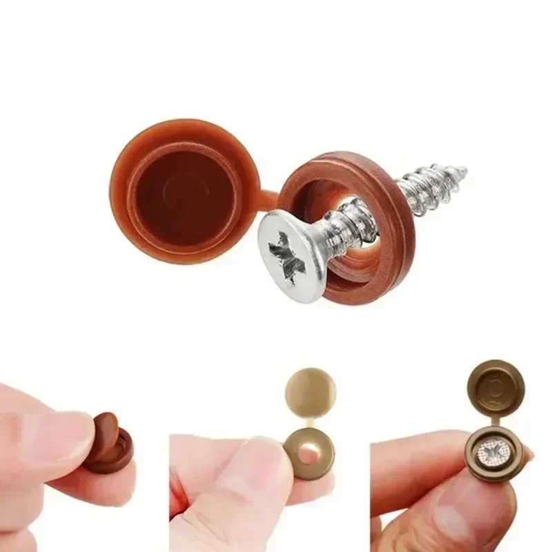 Hinged Plastic Screw Cap Cover - Furniture Hardware Nut review and price