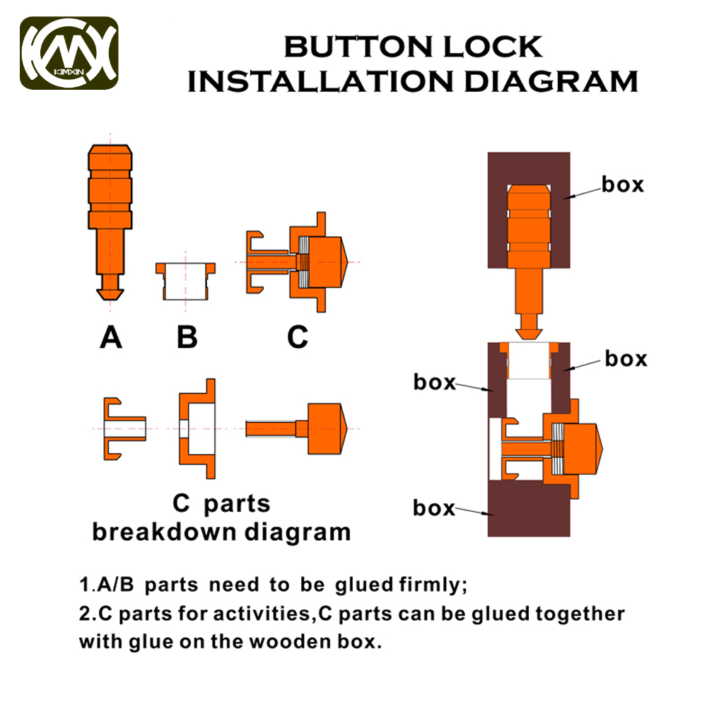 1set(2Hinges and 1Button Lock) - Quality Furniture Hardware review and price