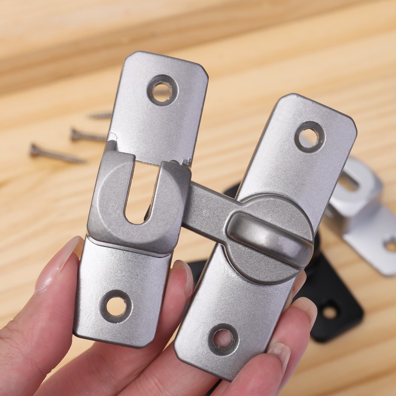 90/180° Rotate Door Lock Zinc  - Furniture Sliding Door Hardware review and price