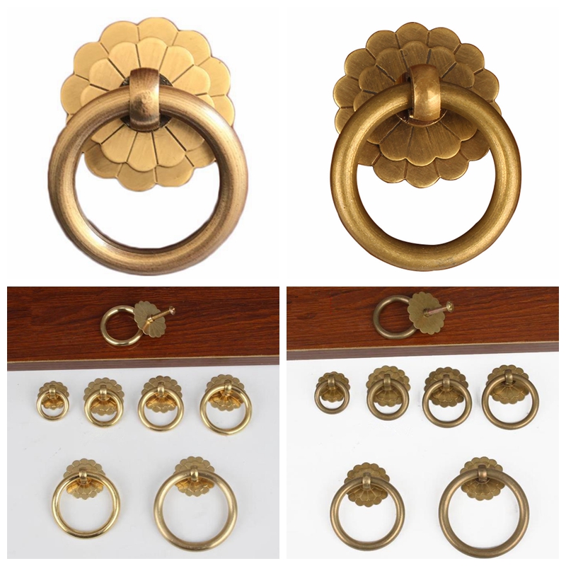 Antique Brass Cabinet Ring Kno - Drawer Pull Gold review and price