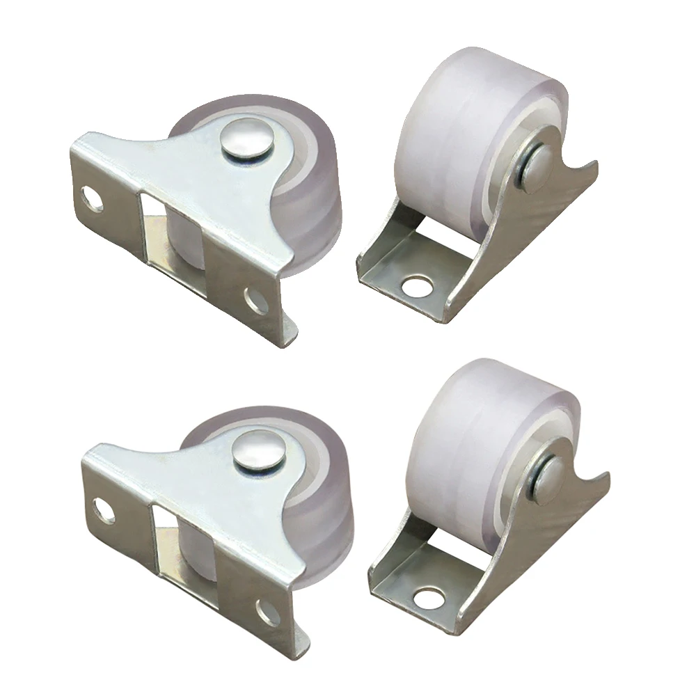 4Pcs White Rail Fixed Casters  - Furniture Rails Hardware review and price
