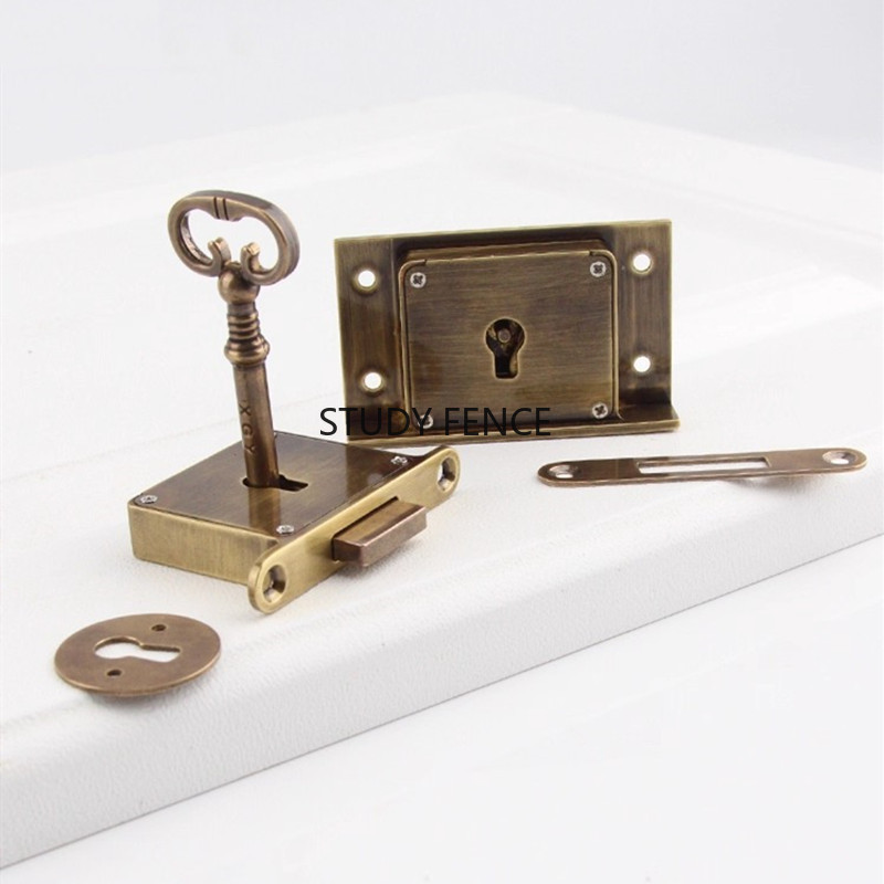 1PC Antique Metal Drawer Lock  - Furniture Hardware Lock review and price