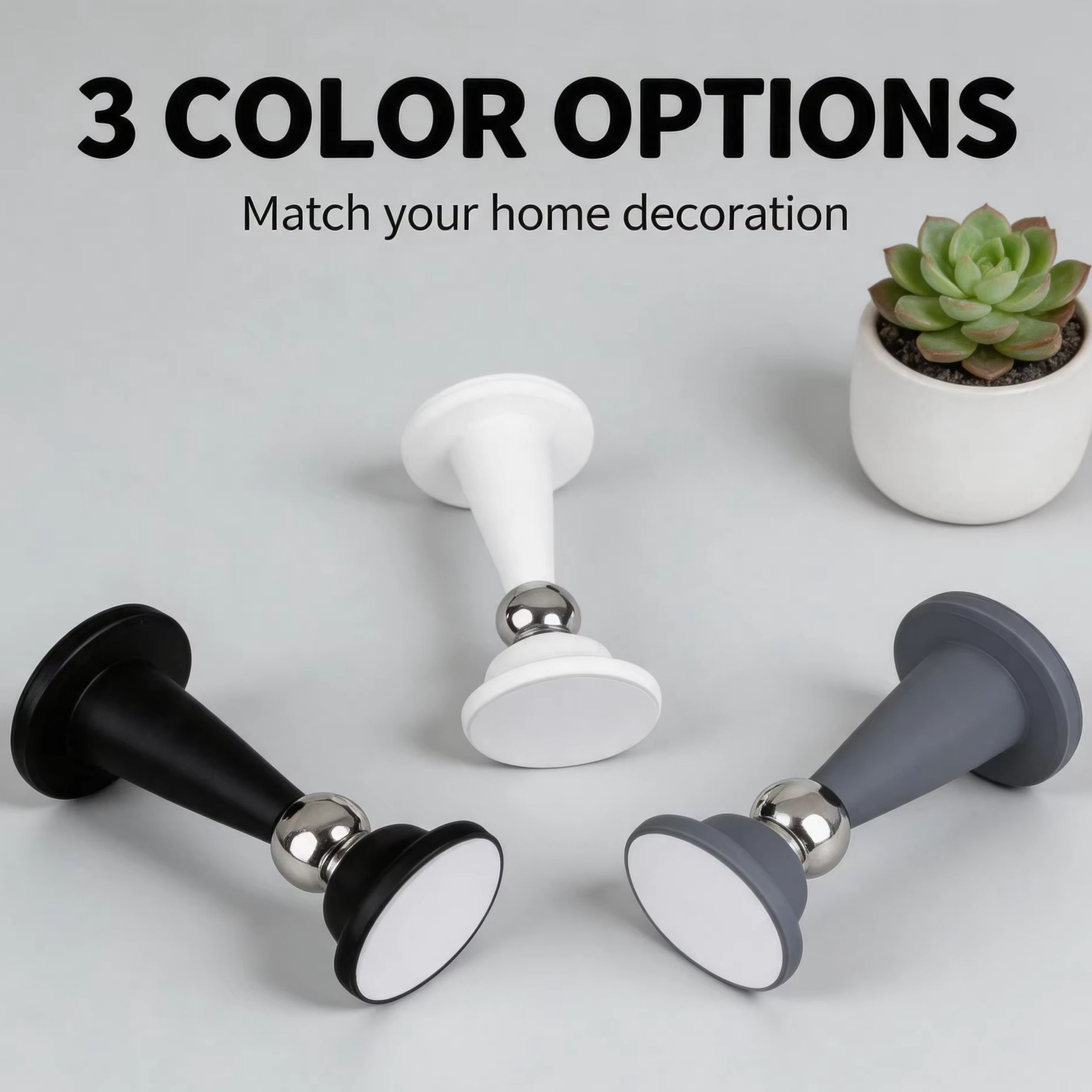Silicone No-drill Door Stopper - Furniture Hardware And Fittings review and price