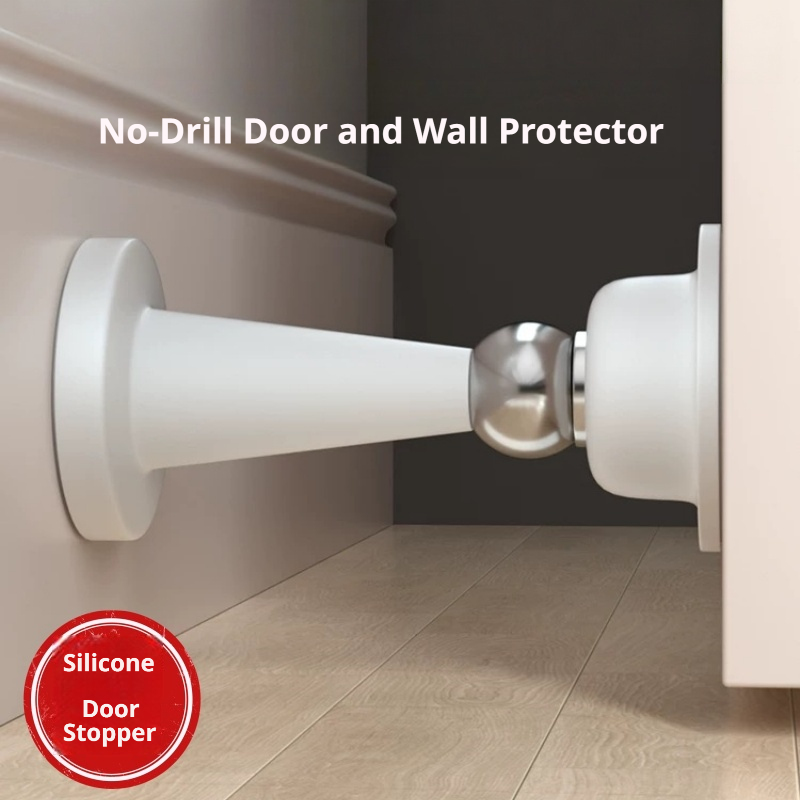 Silicone No-drill Door Stopper - Furniture Hardware And Fittings review and price