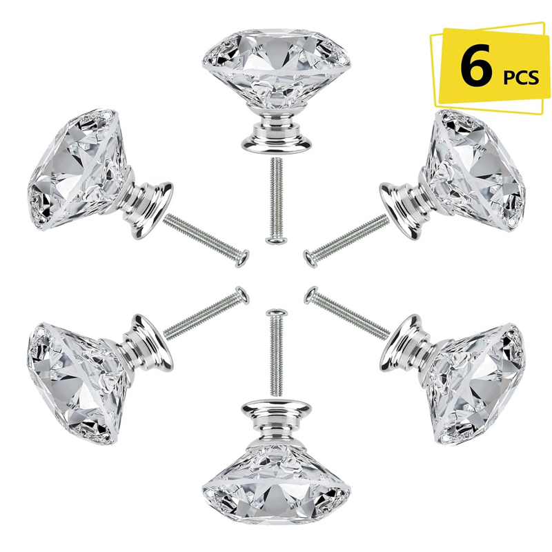 6Pcs Cabinet Knob with Screws  - Furniture Hardware Nut review and price