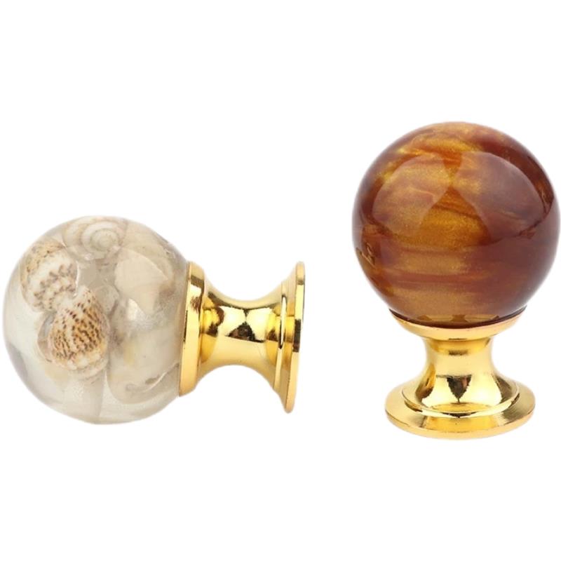 Amber Shell Tiger Eye Gold Cup - Drawer Pull Gold review and price