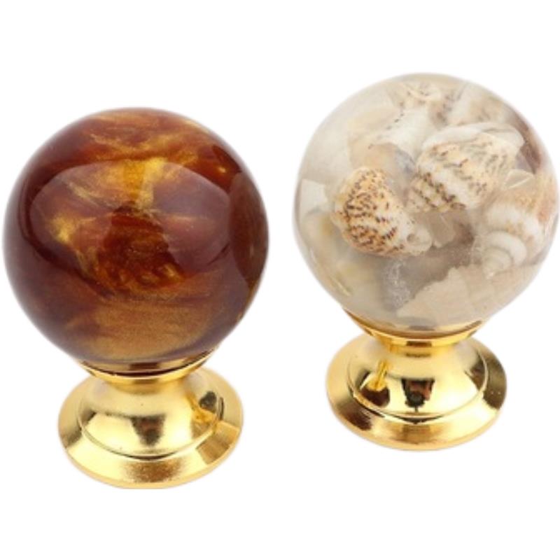 Amber Shell Tiger Eye Gold Cup - Drawer Pull Gold review and price