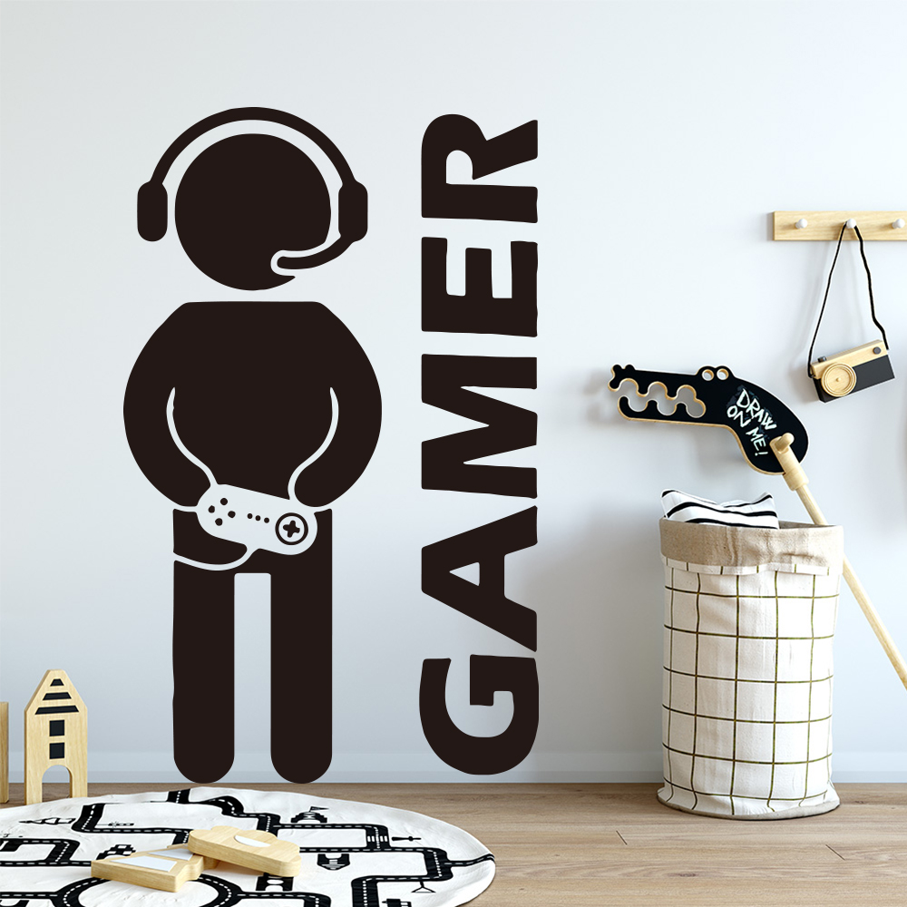 1pc Gamer Wall Art Decal For K - Furniture Hardware Factory review and price