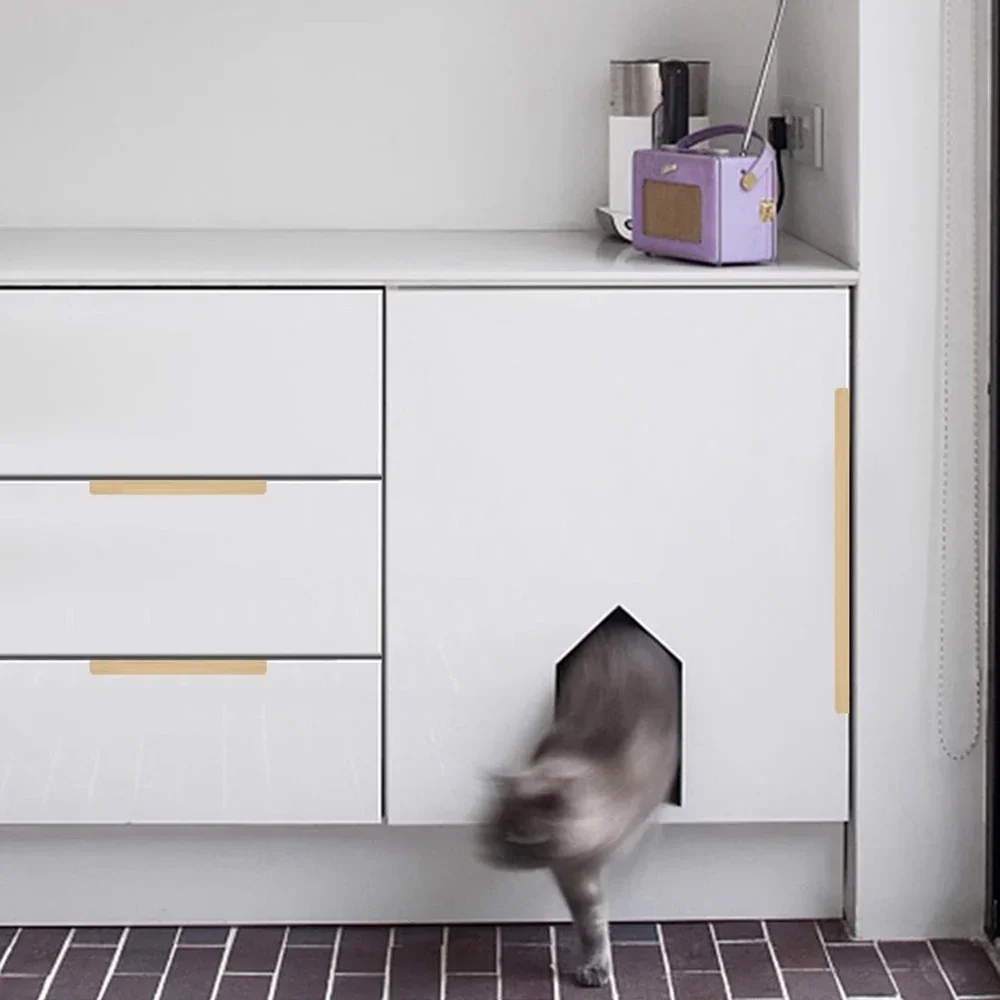 Hidden Furniture Handles Matte - Drawer Pull Gold review and price