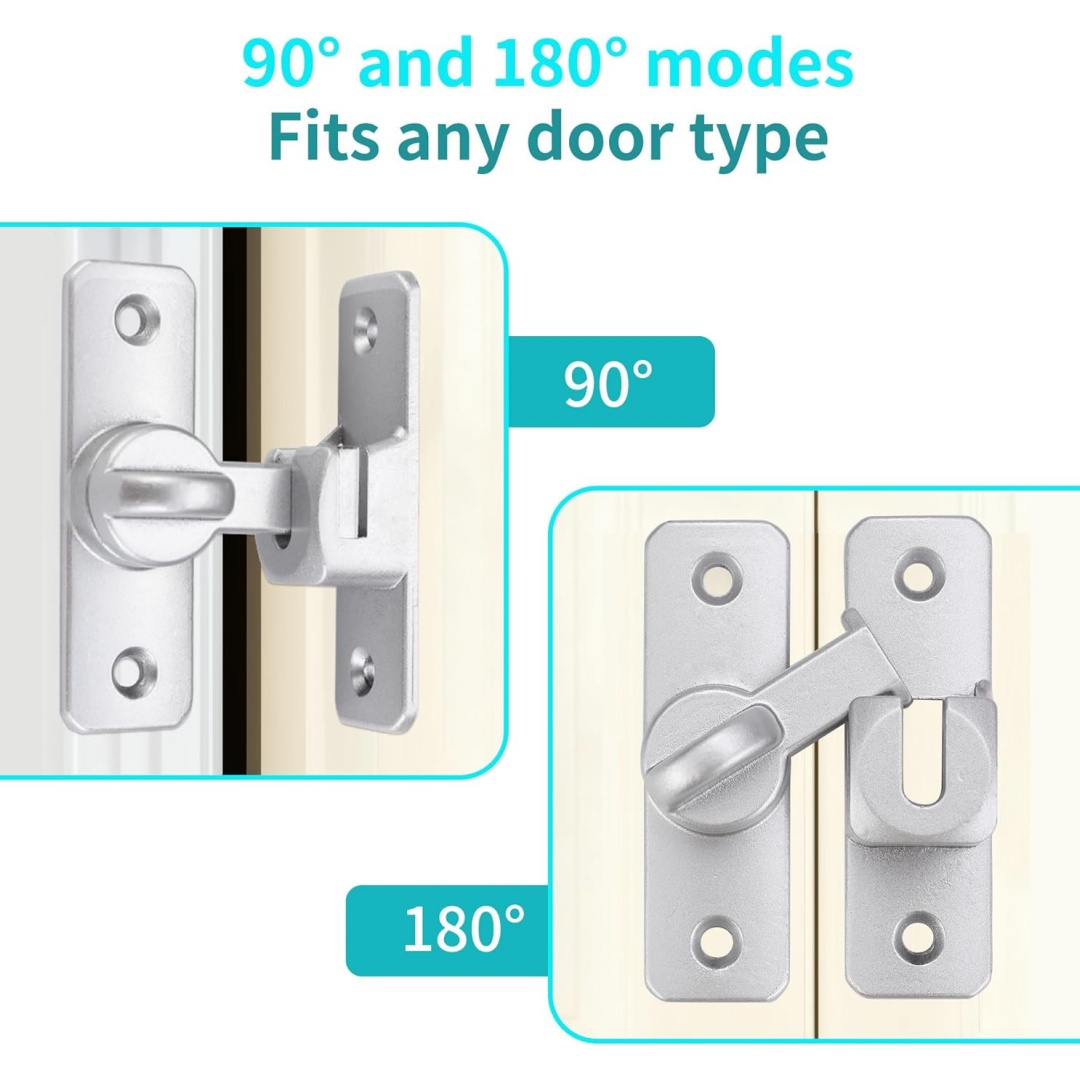 Sliding Barn Door Lock, 90/180 - Furniture Sliding Door Hardware review and price